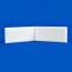 Angle interne pour lisse de protection murale Polyéthylène Blanche ep 15mm face