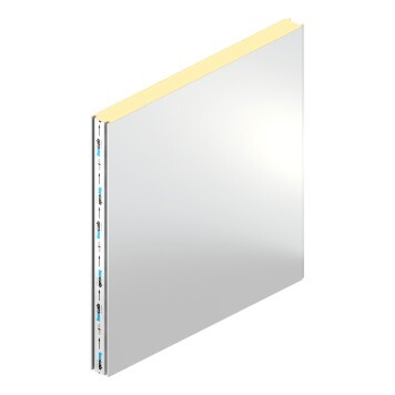 Panneau sandwich isolant (IND) 100 mm B-s1,d0 2 faces lisses RAL 9010 pour chambre froide et espace à ambiance régulée - Longueur sur mesure