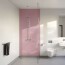 Panneau mural décoratif intérieur PVC Satiné Rose "Blush" Altro Whiterock Satins pour salle de bains