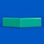 Angle interne pour lisse de protection murale PEHD verte face