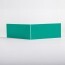 Angle interne pour lisse de protection murale Polyéthylène verte dos a