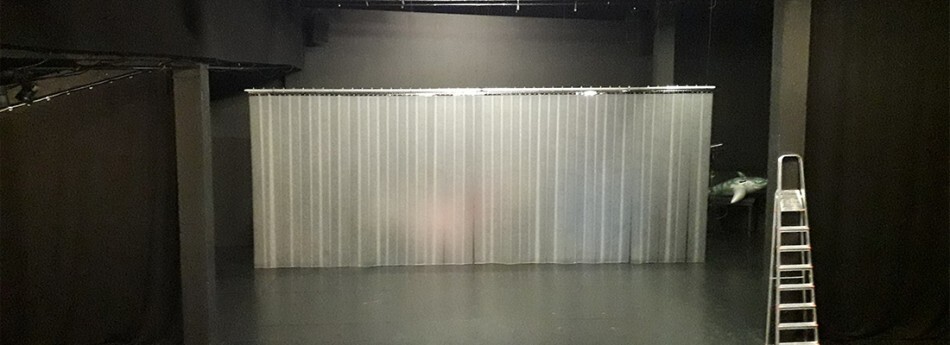 rideau à lanières utilisé pour un spectacle