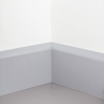 Angle interne pour plinthe Polyéthylène grise monté
