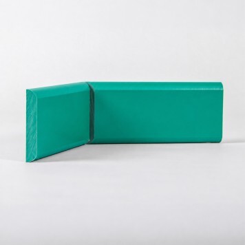 Angle interne pour lisse de protection murale Polyéthylène verte tranche a