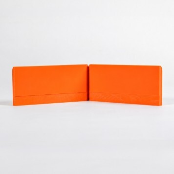 Angle externe pour Plinthe Polyéthylène orange dos