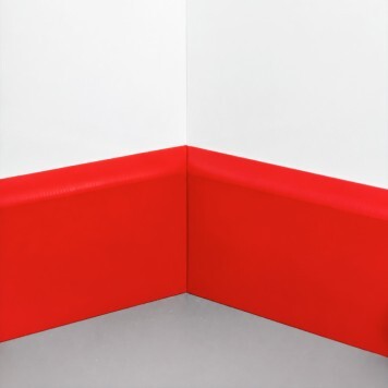 Angle interne pour plinthe Polyéthylène rouge monté
