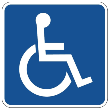 panneau toilettes handicapé