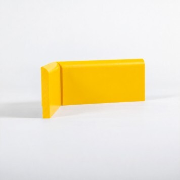 Angle interne pour plinthe Polyéthylène jaune tranche
