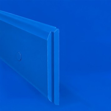 Lisse de protection Polyéthylène bleue tranche