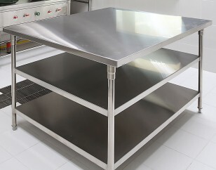 plan de travail en inox