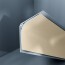 Congé d'angle interne PVC beige oyster 30 mm x 30 mm en 2 parties Altro pour habillage angle panneaux muraux épaisseur 2,5 mm