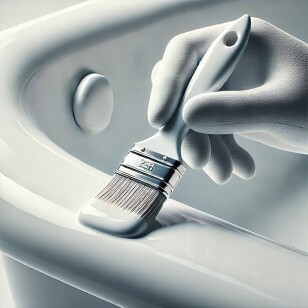 peinture d'une baignoire