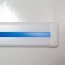cache vis pvc bleu monté