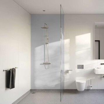 Panneau mural décoratif intérieur PVC Satiné Gris "Echo" Altro Whiterock Satins pour salle de bain