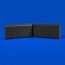 Angle interne pour lisse de protection murale PEHD noire face