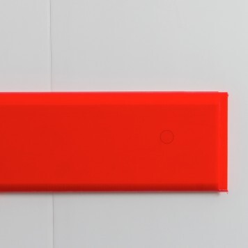 Lisse de protection Polyéthylène rouge montée