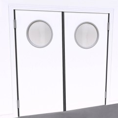 Porte va et vient semi-isotherme 2 vantaux