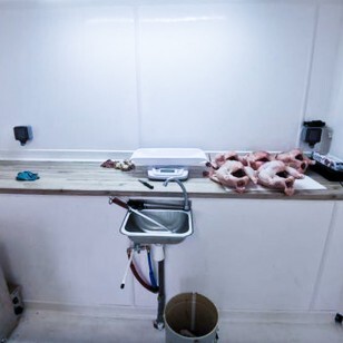 Laboratoire de transformation de poulet