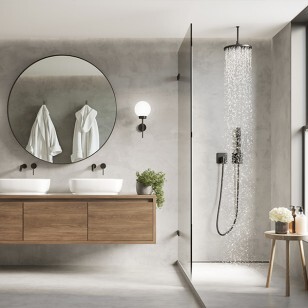 salle de bain imitation pierre
