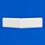 Angle externe pour lisse de protection murale Polyéthylène Blanche face