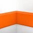 Angle interne pour lisse de protection murale Polyéthylène orange monté