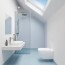 Panneau mural décoratif intérieur PVC Satiné Bleu "Flint" Altro Whiterock Satins pour salle de bain 2