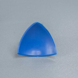 Jonction interne 3D Bleue pour congé d'angle PVC