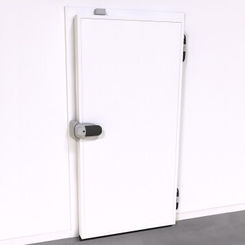 Porte Pivotante pour Chambre Froide Négative RAL 9010 - Ouverture Tirant Droit
