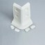 Angle externe blanc pour plinthe PVC à lèvres souples