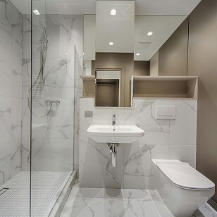salle de bain en marbre