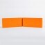 Angle externe pour lisse de protection murale PEHD orange dos