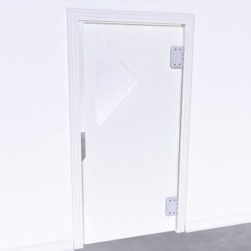 Porte Va et Vient polyéthylène blanc - 1 Vantail