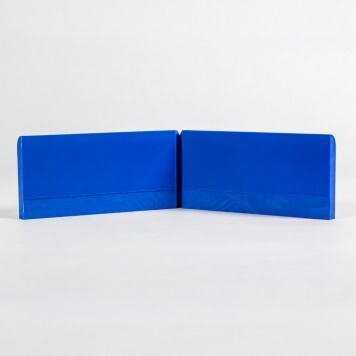 Angle externe pour Plinthe Polyéthylène bleue dos