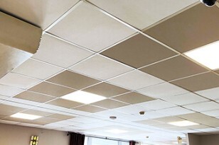 Dalles acoustique et LED