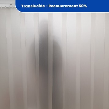 Rideau translucide recouvrement 50% 2
