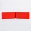 Angle externe pour lisse de protection murale PEHD rouge dos