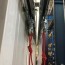 Rideau a lanieres PVC coulissant double rail vue de profil
