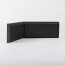 Angle interne pour lisse de protection murale PEHD noire tranche