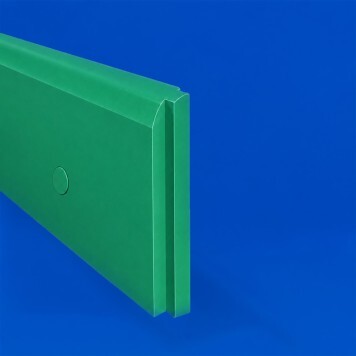 Plinthe en Polyéthylène verte tranche