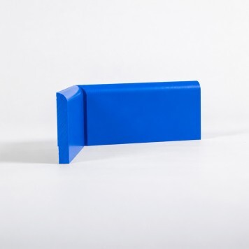 Angle interne pour plinthe Polyéthylène bleue tranche a
