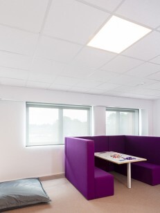 faux plafond blanc