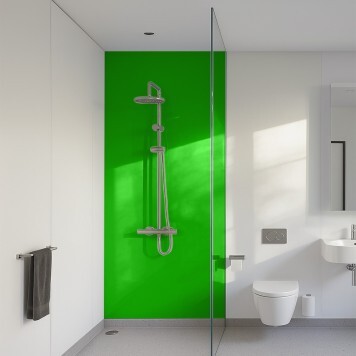 Panneau mural décoratif brillant jaune Altro Whiterock Vert Hawaiian Palm pour salle de bain