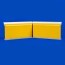 Angle interne pour plinthe Polyéthylène jaune monté