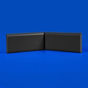 Angle interne pour lisse de protection murale PEHD noire face
