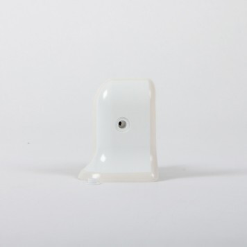 embout gauche pour plinthe blanche PVC sans bouchon
