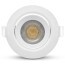 Dimensions spot LED blanc vue de face
