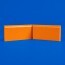 Angle interne pour plinthe Polyéthylène orange face a