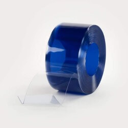 Rouleau 50m lanière PVC Standard azuré bleu 300mm x 2mm