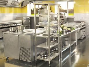 Cuisine professionnelle en inox