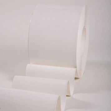 Rouleau 50m lanière PVC Standard blanc opaque 300mm x 3mm